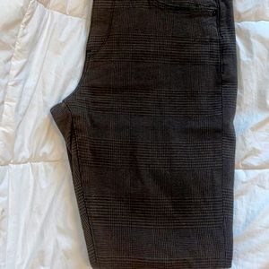 Banana Republic Mid Rise Skinny brown plaid